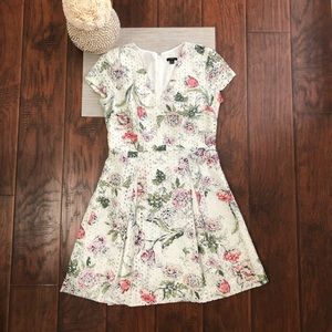 Ann Taylor Floral Eyelet Dress